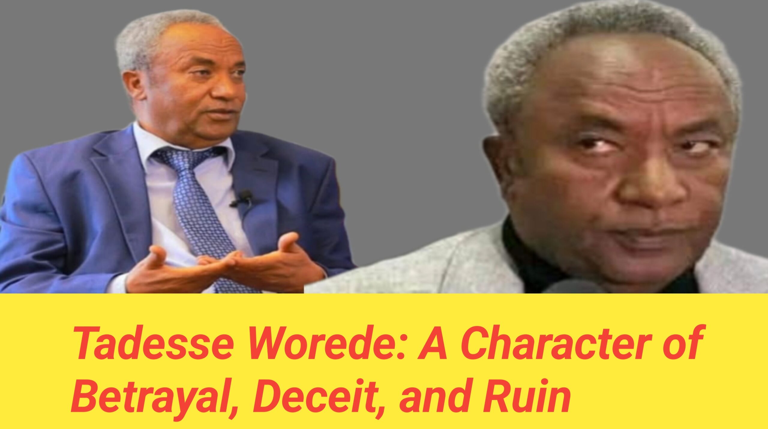 Tigray Under the Shadow of Tadesse Worede’s Failed Presidency